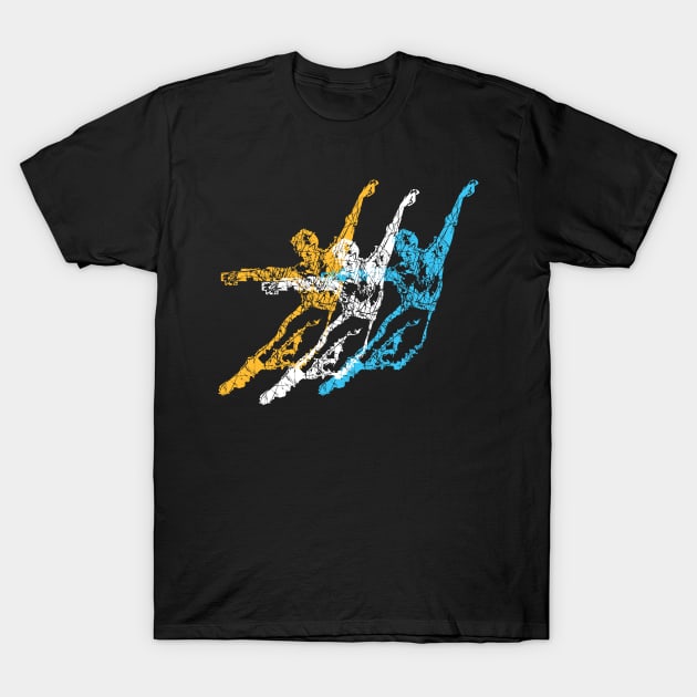 Colorful Trio of Dancers T-Shirt by jazzworldquest